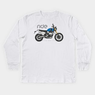 Ride 1200e blue Kids Long Sleeve T-Shirt